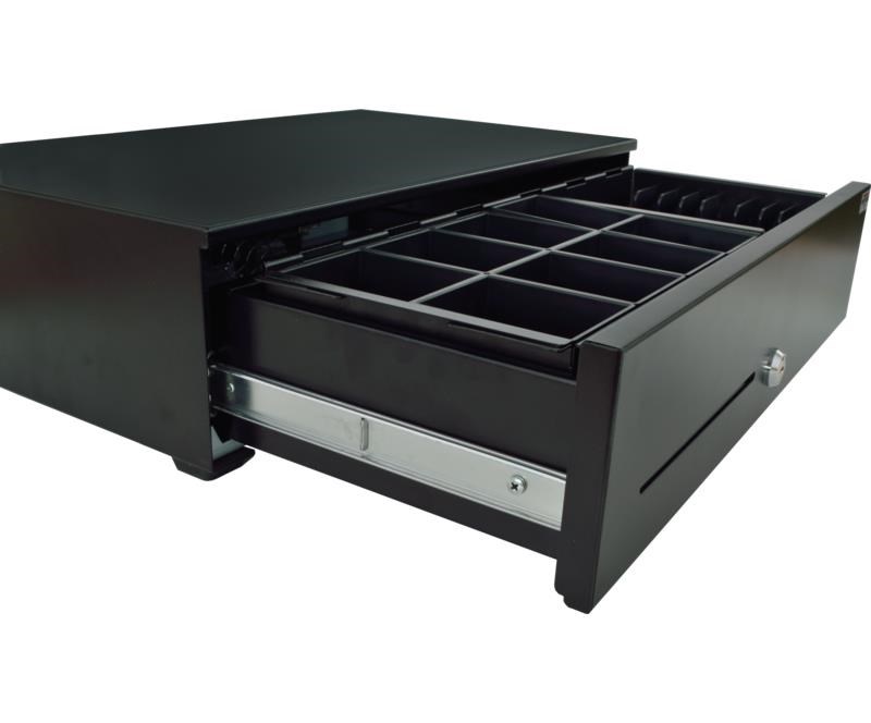 Virtuos pokladní zásuvka SK-500CB s kabelem,  kov. pořadač 8/ 8,  9-24V,  černá5 