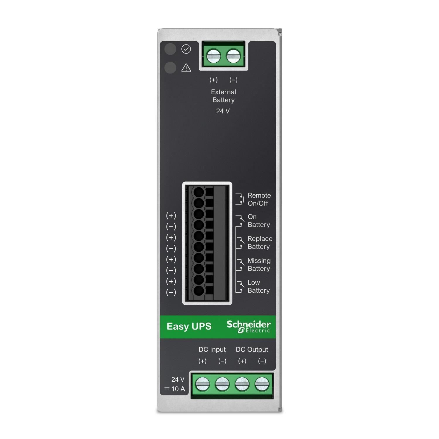 APC Easy UPS Din Rail Mount Switch Power Supply Battery Back Up 24V DC 10 A,  240W1 