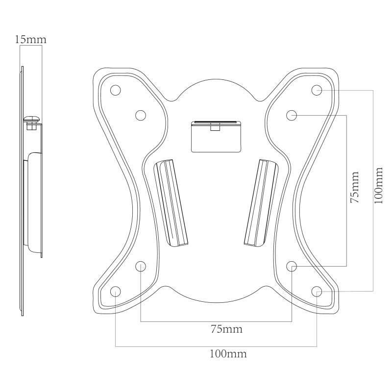 Nástěnný držák monitoru nebo Tv Ergosolid FN204F2 