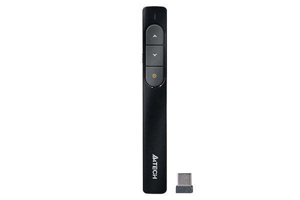 A4tech 2.4G bezdrátový laserový prezentér & ukazovátko,  černá1 