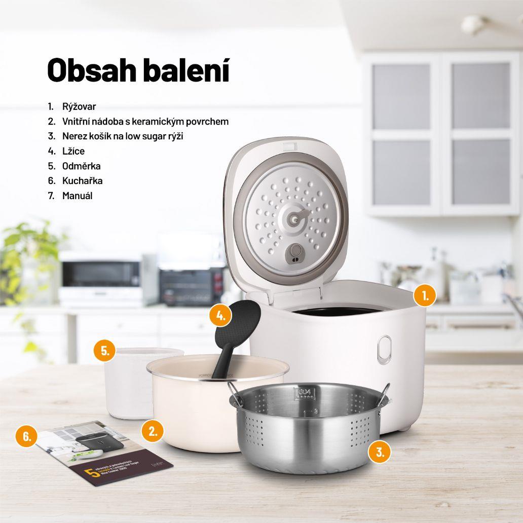 Lauben Low Sugar Rice Cooker 3000WT - rýžovar4 