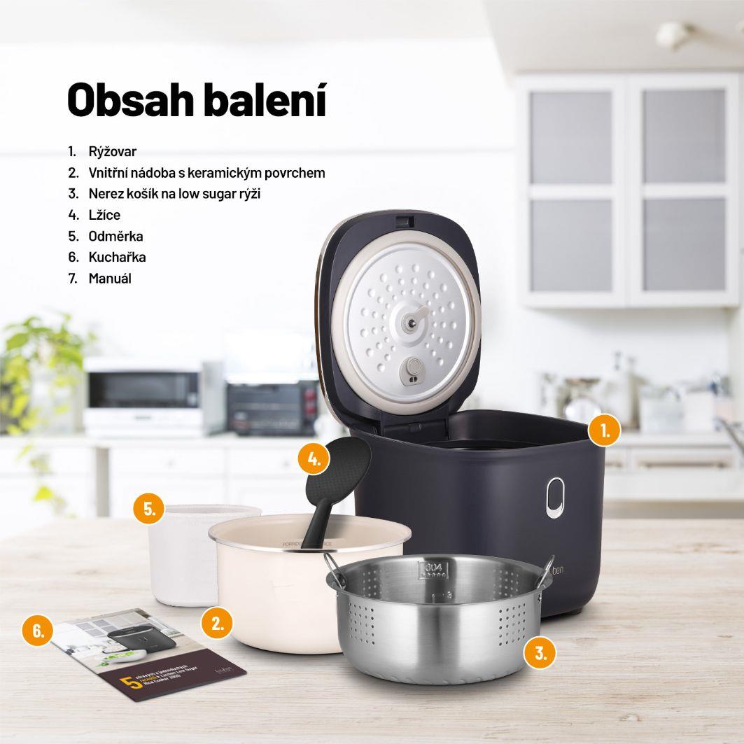 Lauben Low Sugar Rice Cooker 3000AT - rýžovar6 