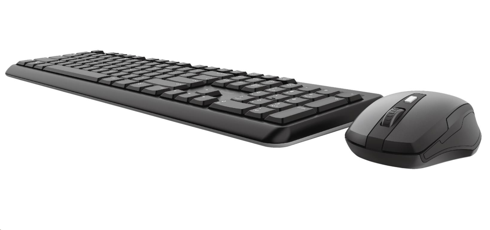 TRUST set klávesnica + myš ODY,  bezdrôtový,  USB,  US6 