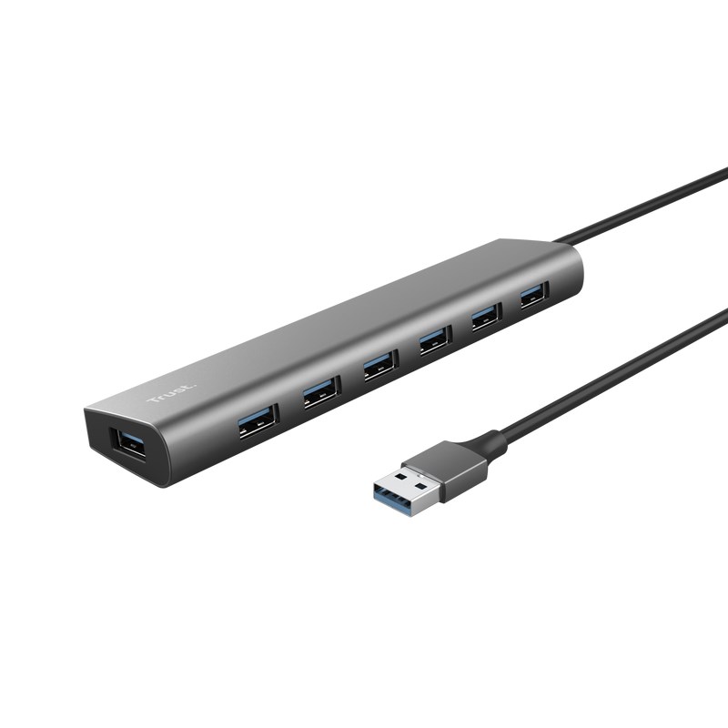 TRUST rozbočovač HALYX,  7portový rozbočovač USB 3.2 Gen12 