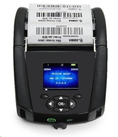 Zebra ZQ620 Plus,  19mm Core,  RS232,  BT (BLE),  Wi-Fi,  8 dots/ mm (203 dpi),  disp. (colour)0 