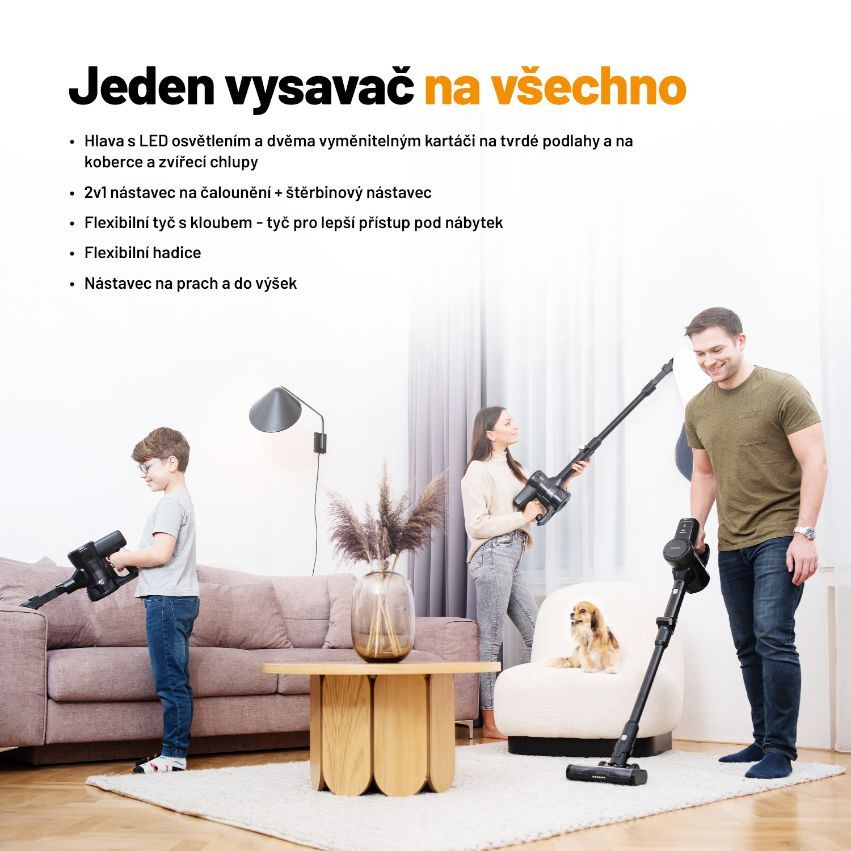 Lauben Stick Vacuum & Mop 3in1 Pet Deluxe 400BC3 