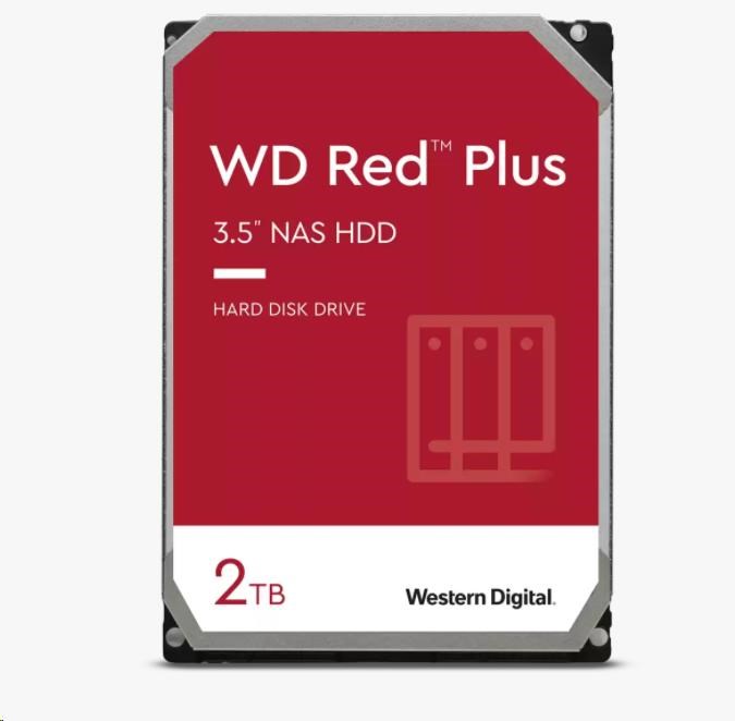 WD RED PLUS NAS WD20EFPX 2TB,  SATA III 3.5