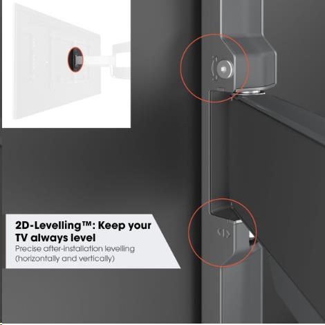 Vogel"s TVM 5645 TV rameno 3 klouby černé L1 