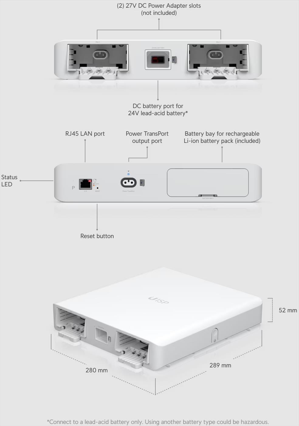 UBNT UISP-P nepřerušitelný systém napájení UISP Power9 