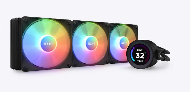 NZXT vodní chladič Kraken 360 ELITE RGB /  3x120mm RGB fan /  LCD disp. /  6 let /  LGA1851 /  AM50 