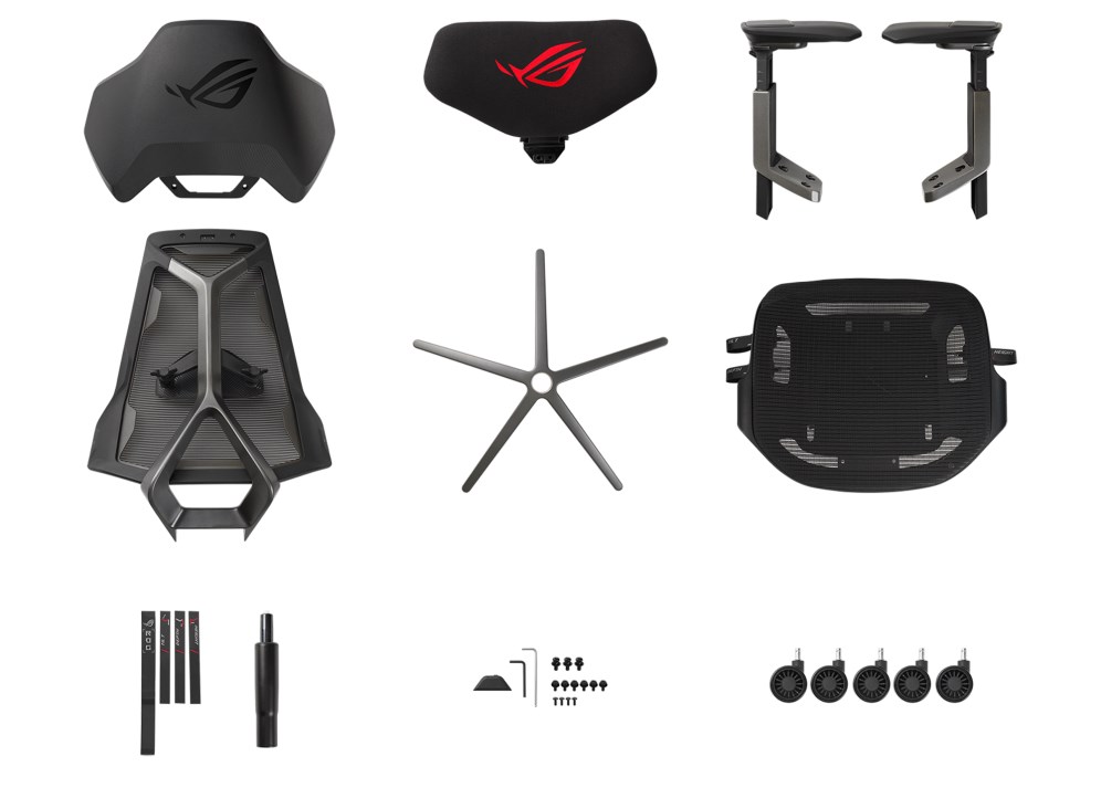 ASUS herní křeslo ROG Destrier Ergo Gaming Chair (SL400),  černá5 
