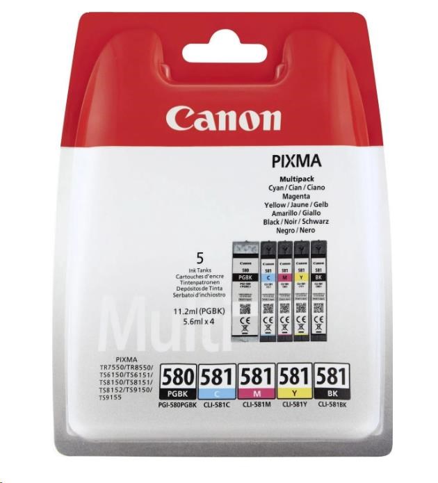 Canon CARTRIDGE PGI-580/ CLI-581 BK/ CMYK MULTI0 