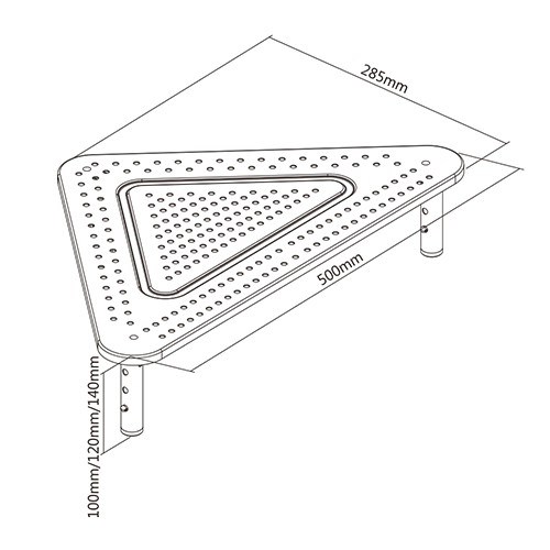 GEMBIRD Držák podstavec pod monitor MS-TABLE-02,  černý2 