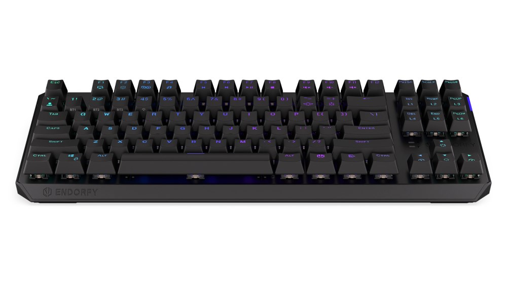 ENDORFY Klávesnice Thock TKL Wireless CZ Red,  Mechanická,  Bezdrátová,  černá2 