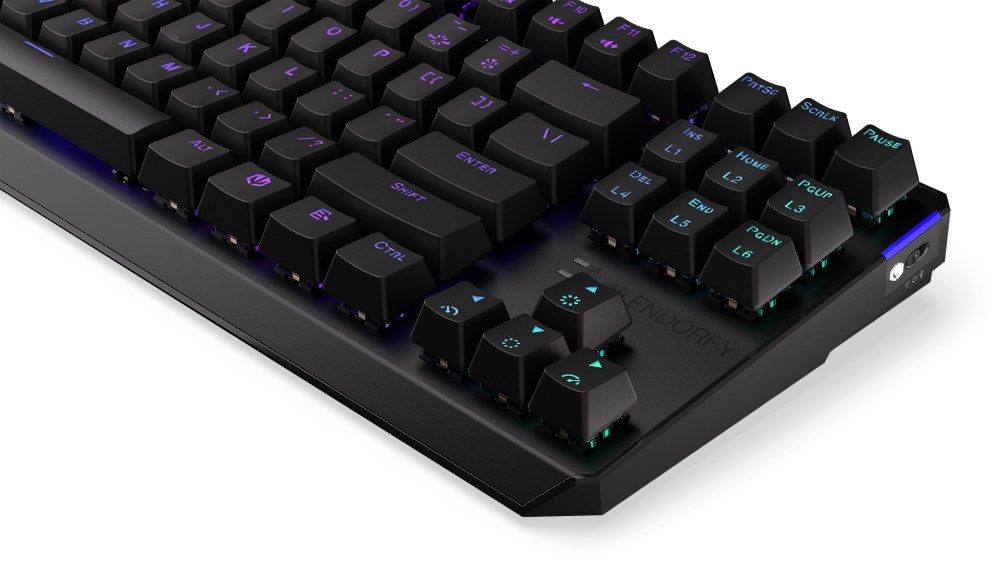 ENDORFY Klávesnice Thock TKL Wireless CZ Red,  Mechanická,  Bezdrátová,  černá4 