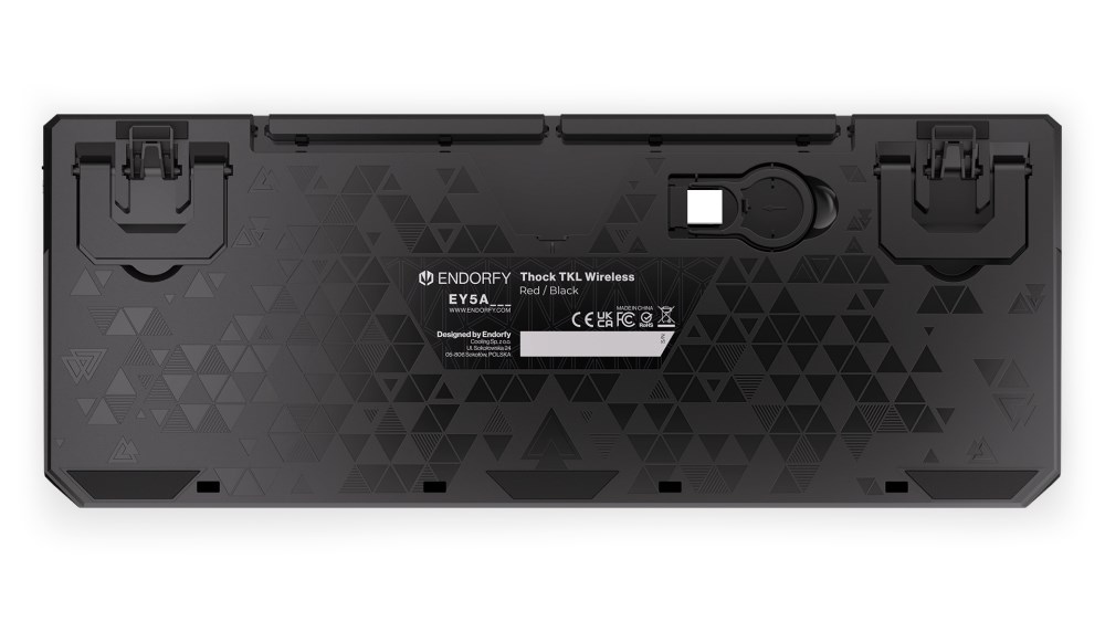 ENDORFY Klávesnice Thock TKL Wireless CZ Red,  Mechanická,  Bezdrátová,  černá7 