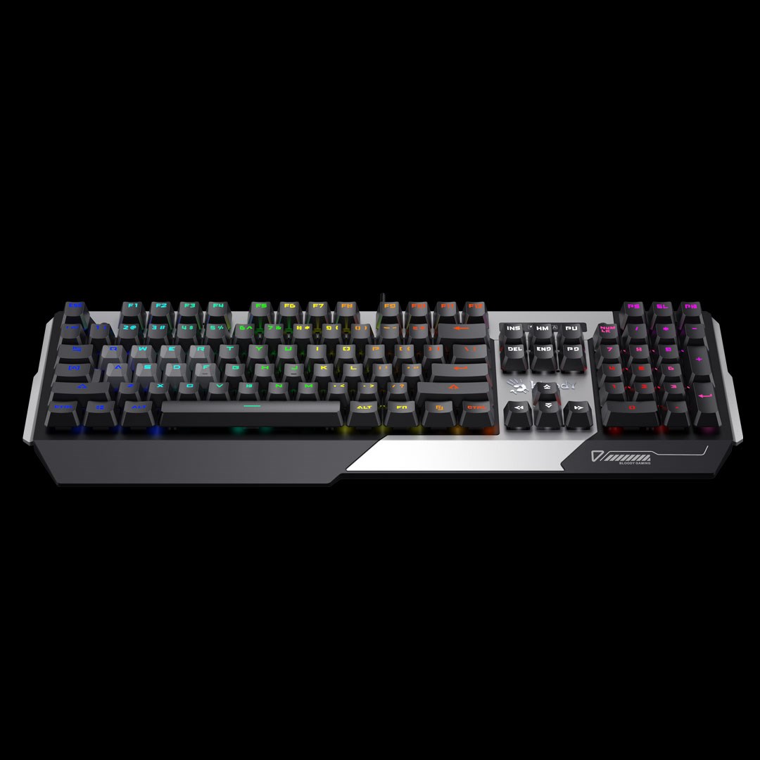 A4tech Bloody LIGHT STRIKE B865N mechanická RNBW herní klávesnice,  USB,  CZ2 