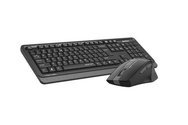 A4tech FGS1035Q,  bezdrátový kancelářský set klávesnice s myši,  šedá1 