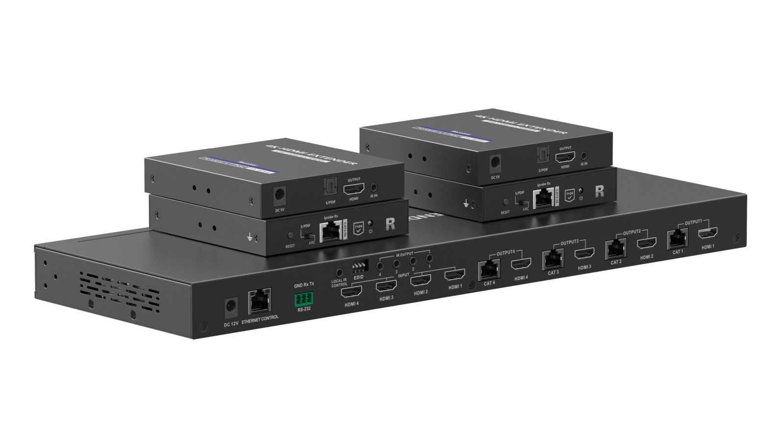PREMIUMCORD HDMI2.0 Matrix Extender Switch 4:4 ,  rozlišení 4K@60Hz,  HDR YUV4:4:42 