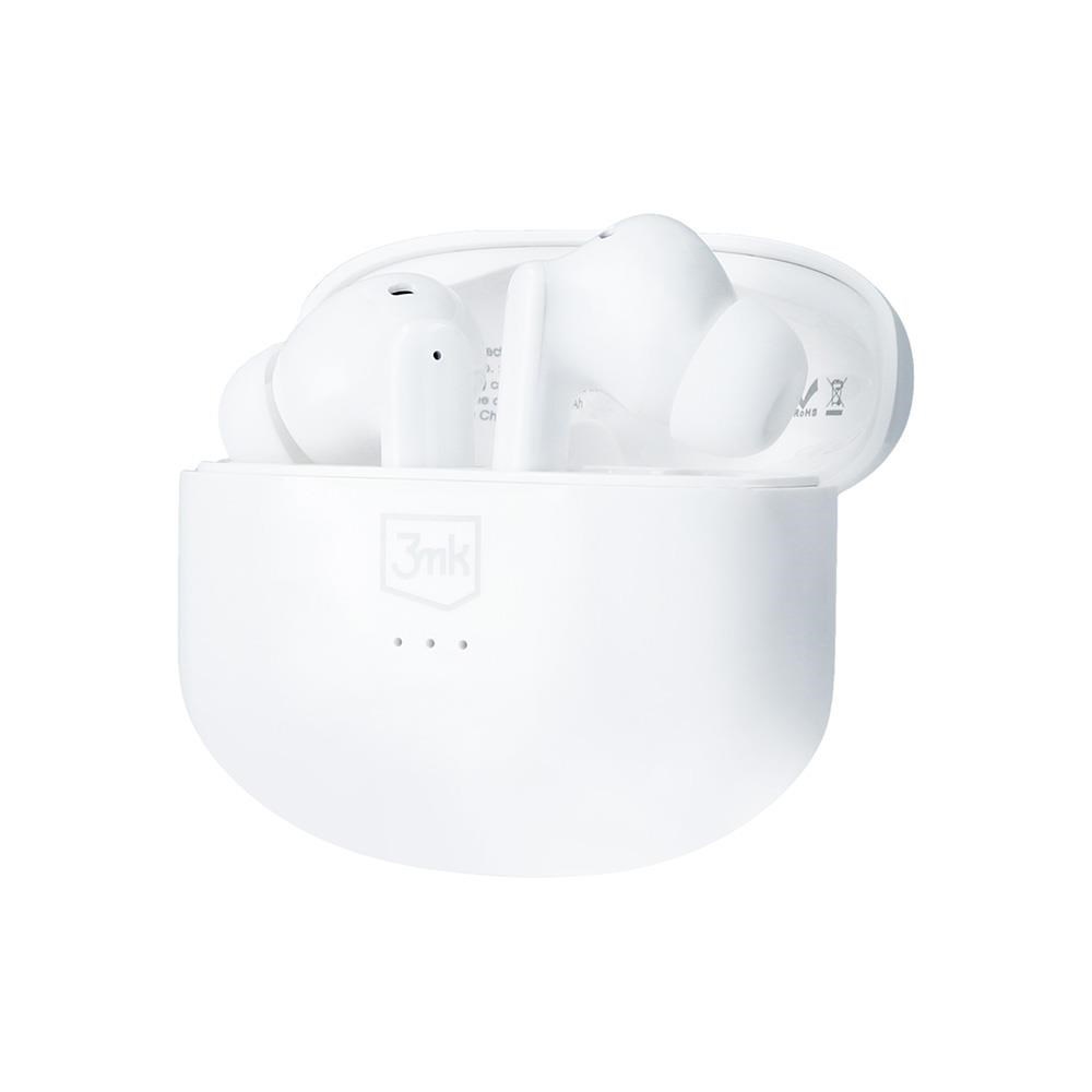 3mk bezdrátová stereo sluchátka LifePods,  stereo,  nabíjecí pouzdro,  bílá1 