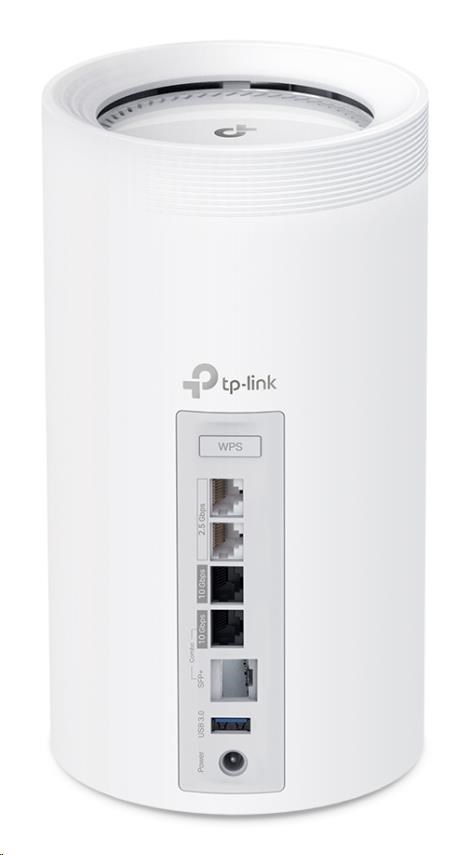 TP-Link Deco BE85(1-pack) WiFi7 Mesh(BE22000, 2, 4GHz/ 5GHz/ 6GHz, 1x10GbELAN/ WAN, 1xSFP+/ 10GbELANcombo, 2x2, 5GbELAN/ WAN, 1xUSB)1 