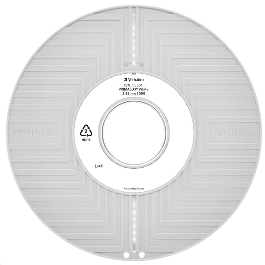 VERBATIM Filament pre 3D tlačiarne PRIMALLOY 2.85mm,  72m,  500g biela4 