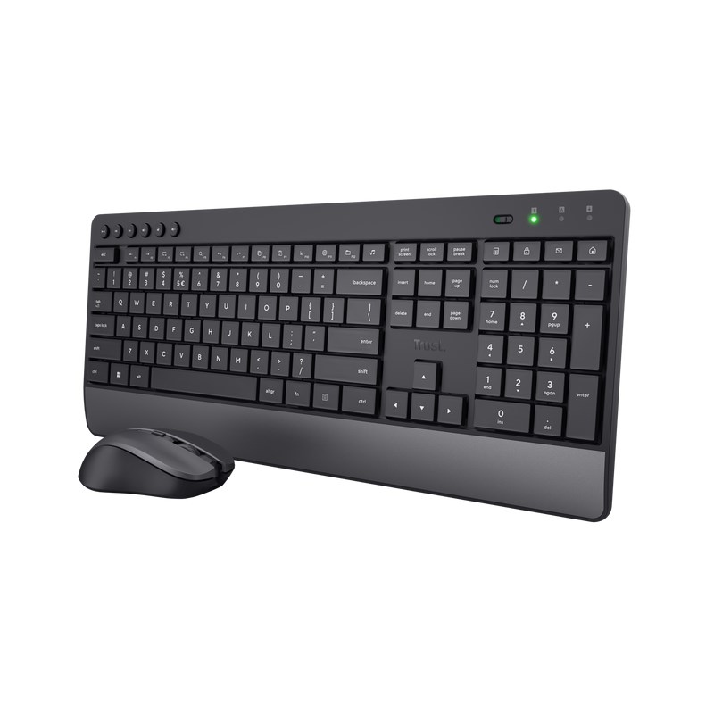 TRUST set klávesnice + myš Trezo Comfort,  bezdrátová,  USB,  US1 