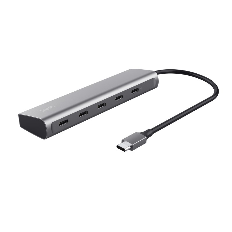 TRUST Rozbočovač Halyx Aluminium 5 Port USB 3.2 Gen1 Hub0 