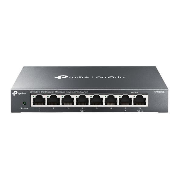 TP-Link Easy Smart switch RP108GE (7xGbE passive PoE-in,  1xGbE passive PoE-out)0 