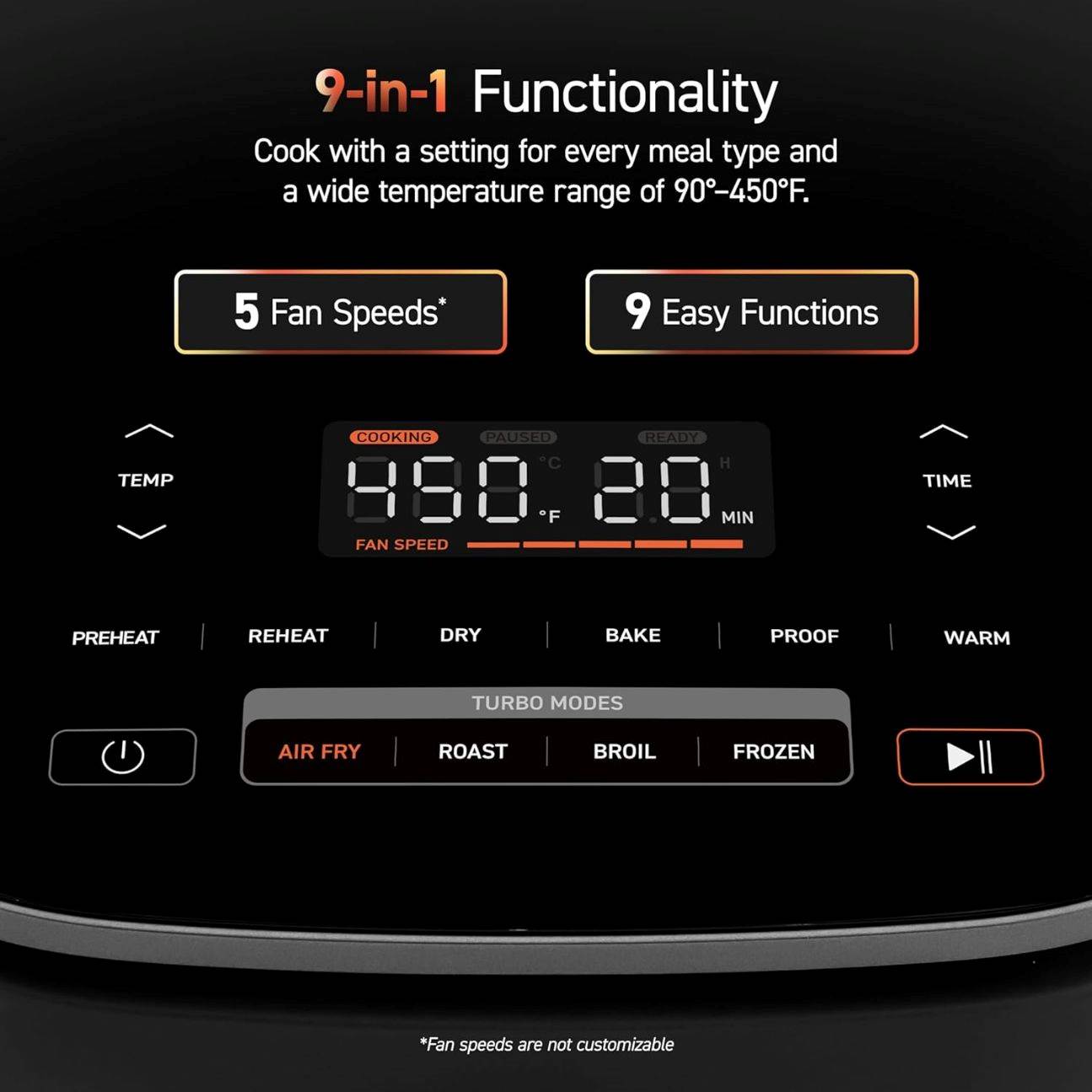 Cosori TurboBlaze Pro  horkovzdušná fritéza 6.2l - černá5 