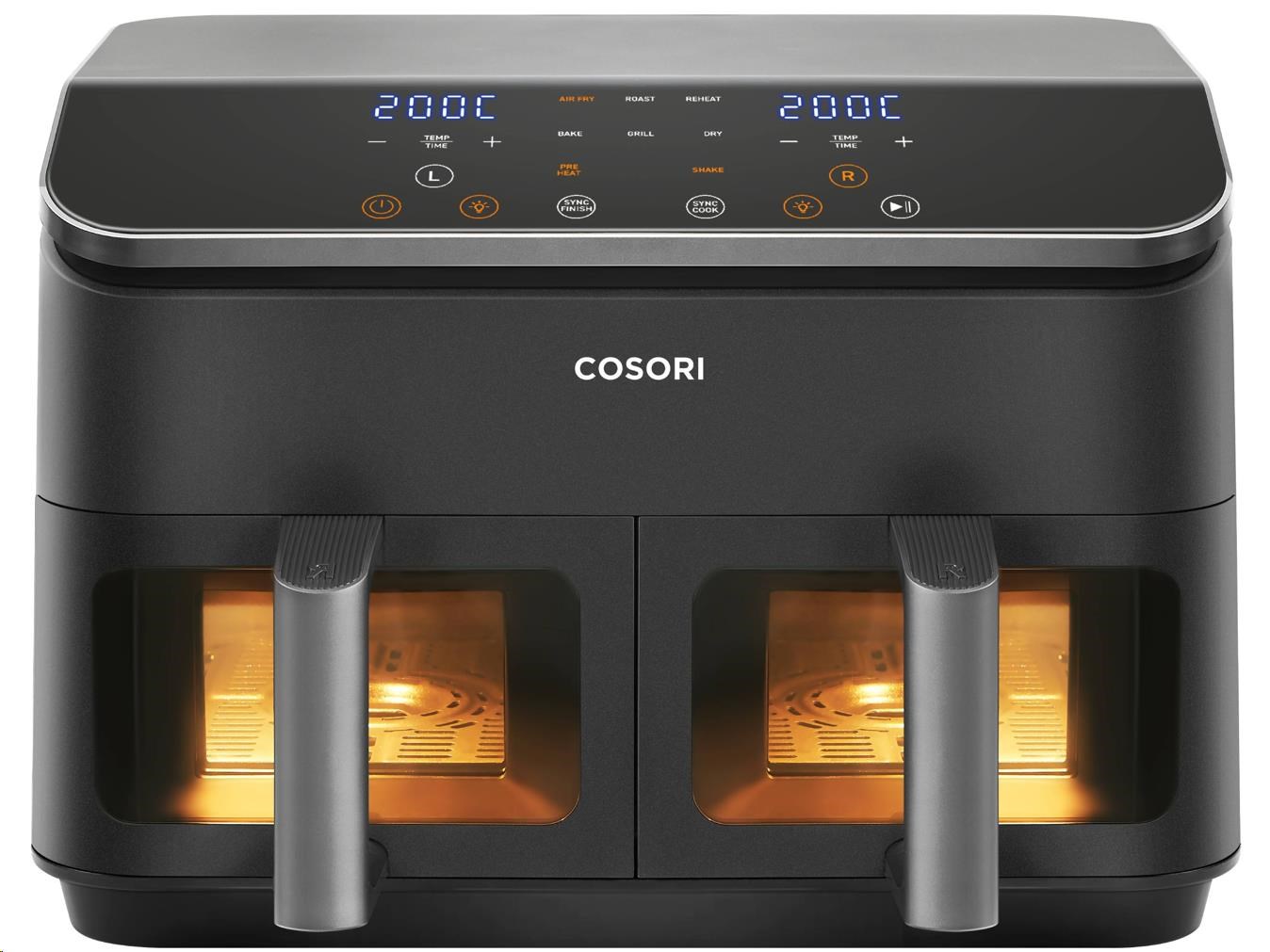 Cosori Dual Basket horkovzdušná fritéza 8.5l0 