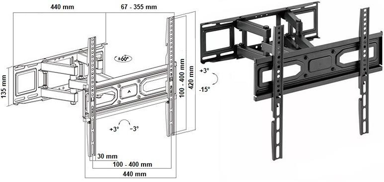 Televizní držák Fiber Mounts FM79
4 