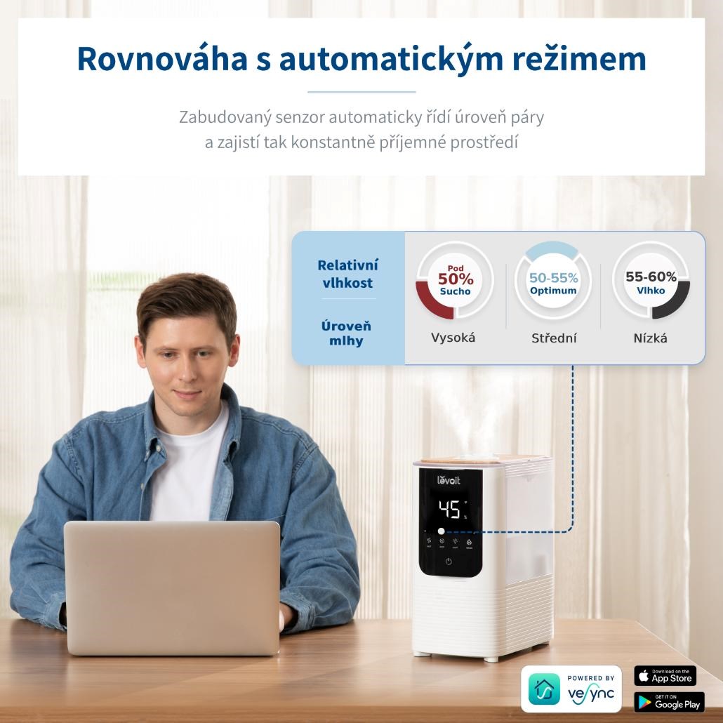 Levoit Oasis Mist Smart zvlhčovač vzduchu 4.5L2 