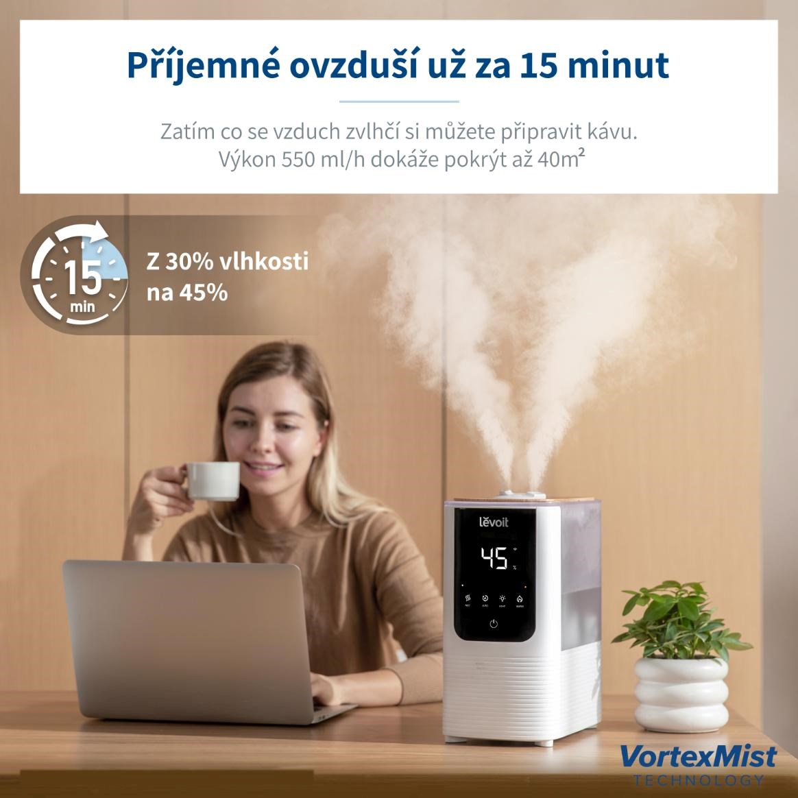 Levoit Oasis Mist Smart zvlhčovač vzduchu 4.5L4 