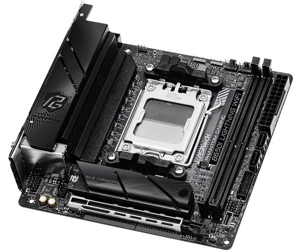ASRock MB Sc AM5 B650I LIGHTNING WIFI,  AMD B650,  2xDDR5,  1xHDMI,  Mini-ITX1 