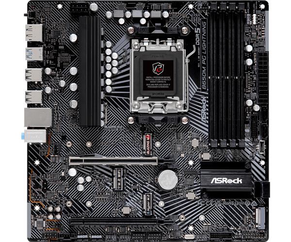 ASRock MB Sc AM5 B650M PG LIGHTNING,  AMD B650,  4xDDR5,  1xDP,  1xHDMI,  mATX2 