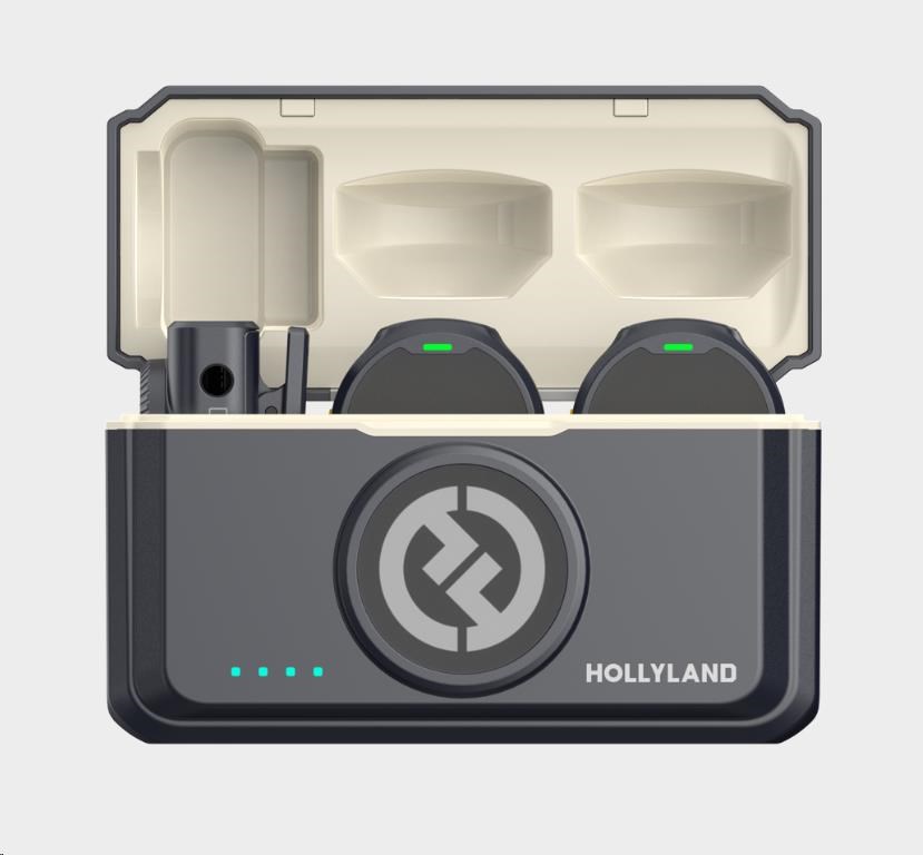 Hollyland Lark M2 Combo - Wireless Lavalier Microphone (Duo, ShineCharcoal)1 