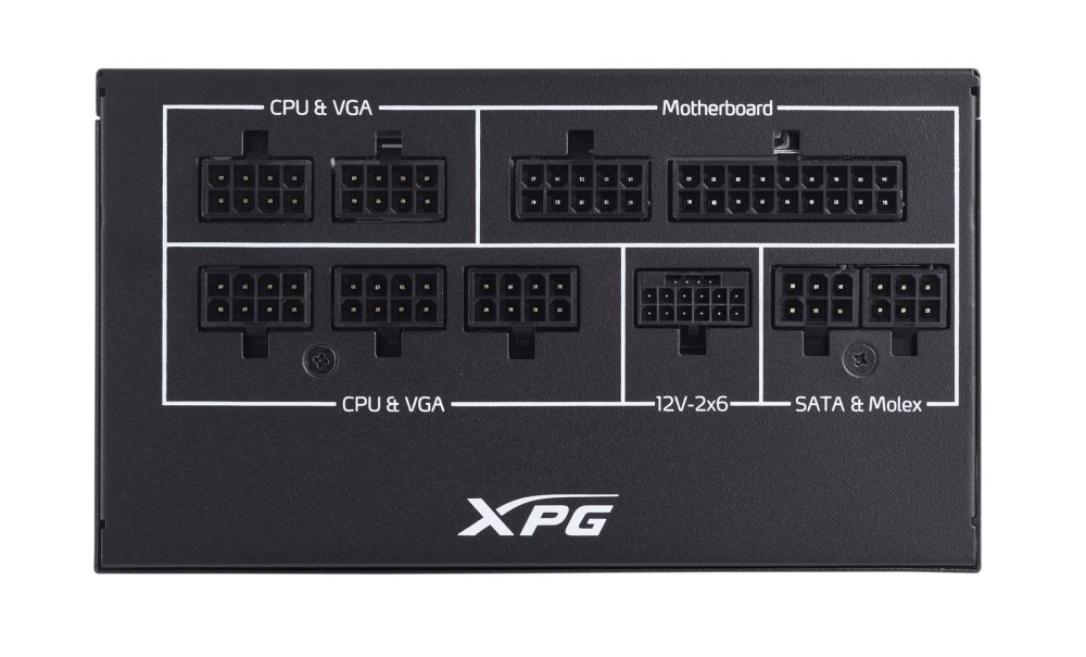 ADATA XPG zdroj CORE REACTOR II VE 850W,  80+ GOLD,  Plně Modularní,  ATX 3.14 