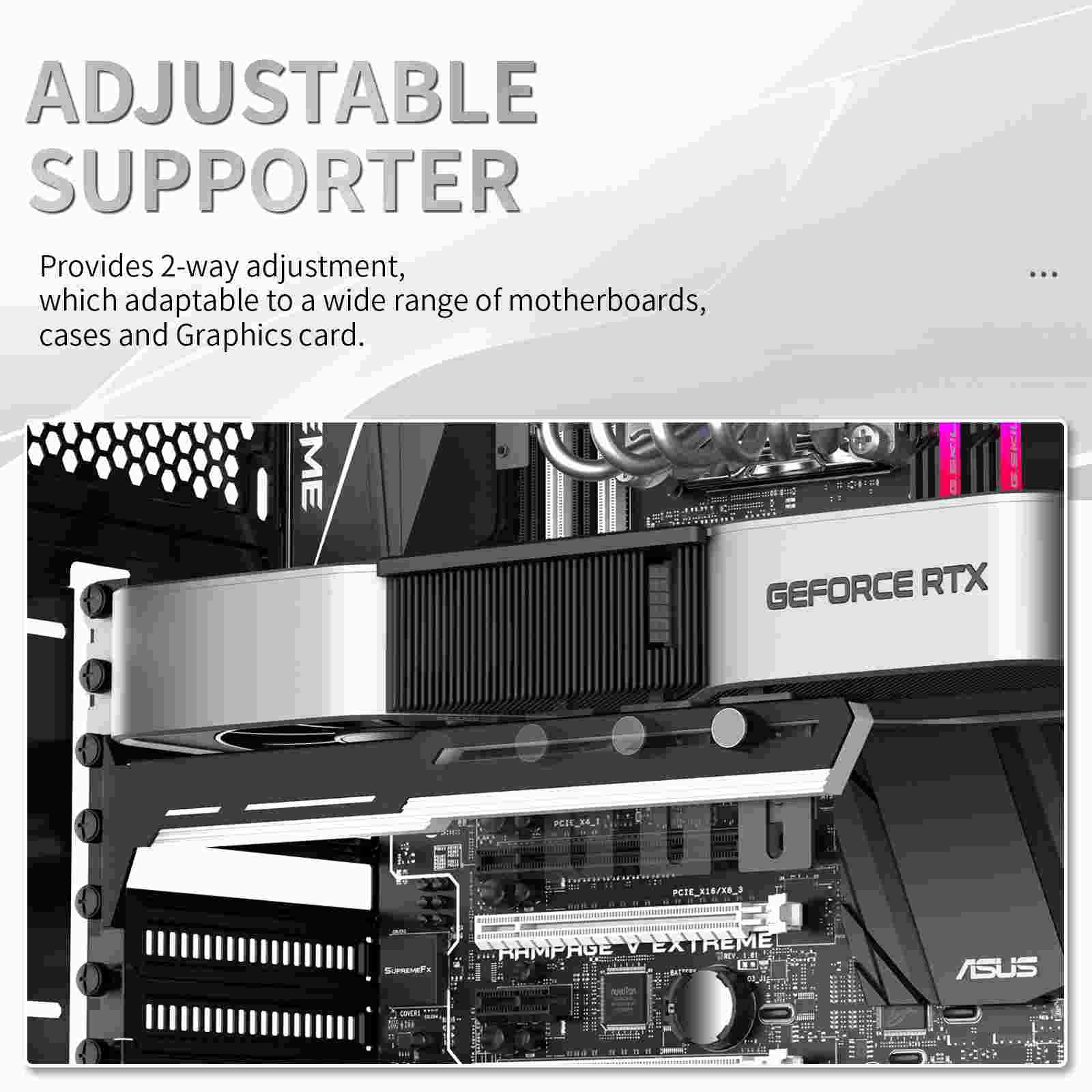 1stCool Podpěra GPU Kovový držák,  černá5 
