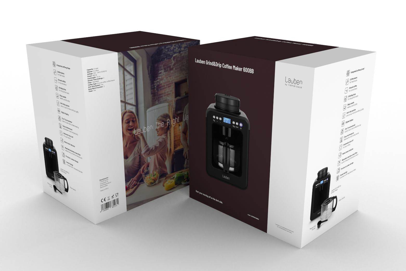 Lauben Grind&Drip Coffee Maker 600BB10 