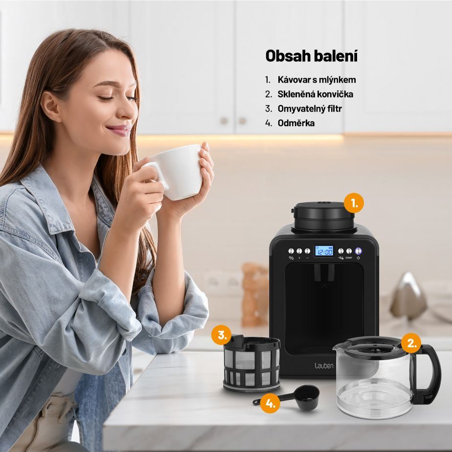Lauben Grind&Drip Coffee Maker 600BB5 