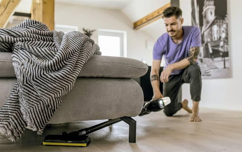 Karcher VC 4 Cordless myHome tyčový vysavač,  78 dB,  2 rychlosti provozu,  cyklónová technologie,  funkce Boost4 