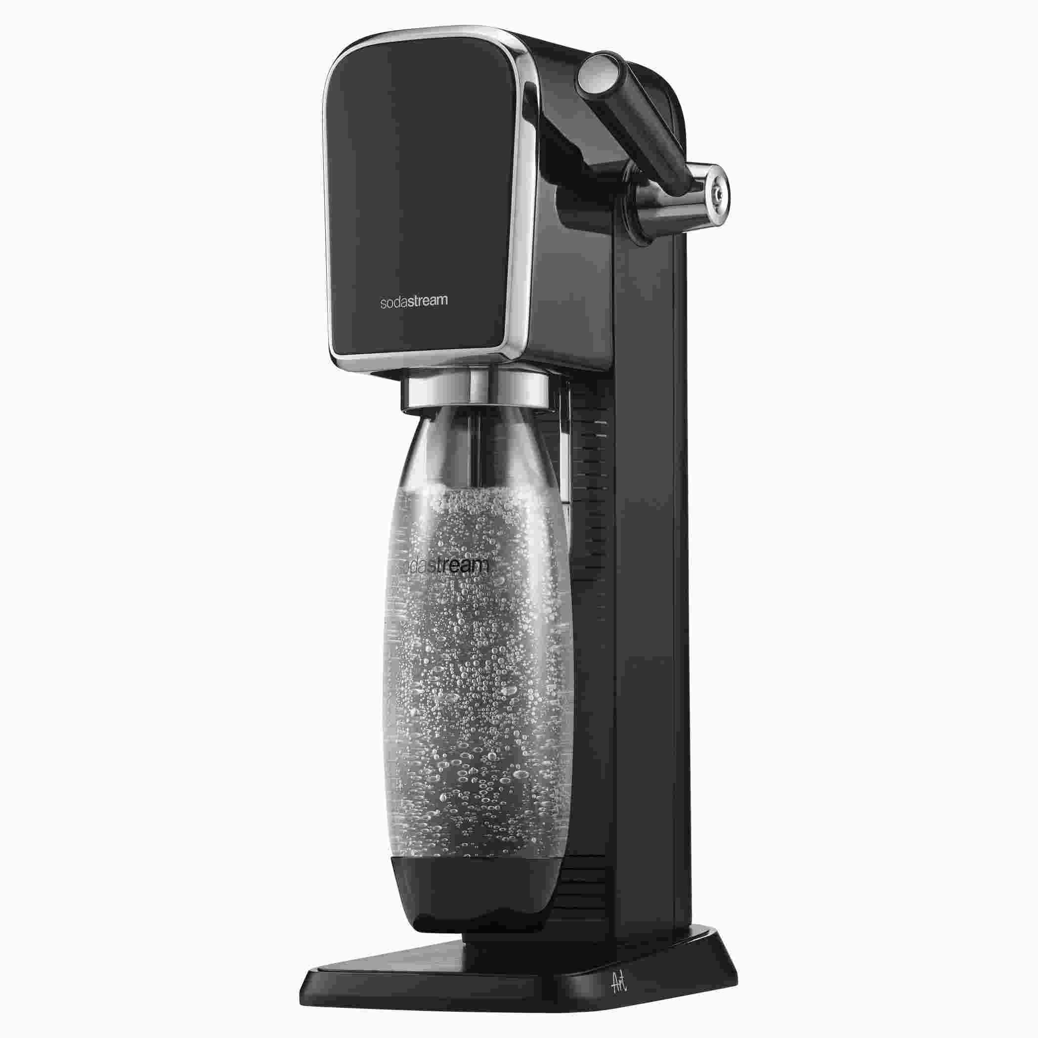 SodaStream ART výrobník sody,  mechanický,  1l láhev,  bombička s CO2,  černý0 
