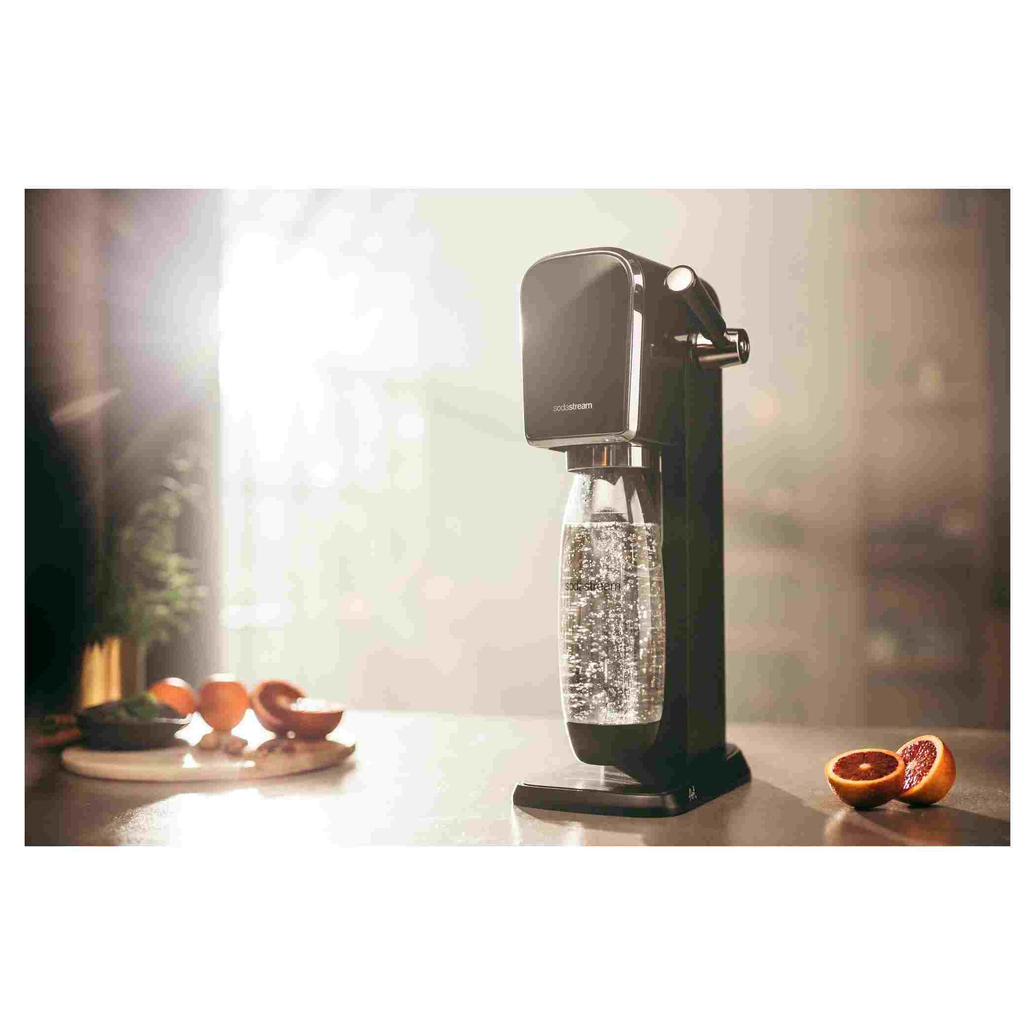 SodaStream ART výrobník sody,  mechanický,  1l láhev,  bombička s CO2,  černý4 