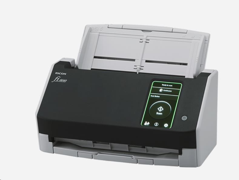 RICOH skener Fi-8040 A4,  průchodový,  40ppm,  600dpi,  LAN RJ45-1000,  USB 3.2, ADF 50listů,  6000listů za den0 