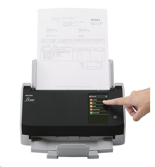 RICOH skener Fi-8040 A4,  průchodový,  40ppm,  600dpi,  LAN RJ45-1000,  USB 3.2, ADF 50listů,  6000listů za den1 