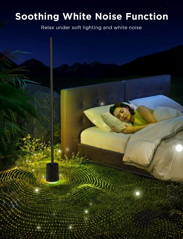 Govee Floor Lamp Pro RGBICWW LED lampa s reproduktorem + ovladač2 