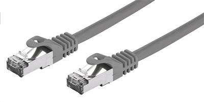 C-TECH kabel patchcord Cat7,  S/ FTP,  šedý,  10m0 