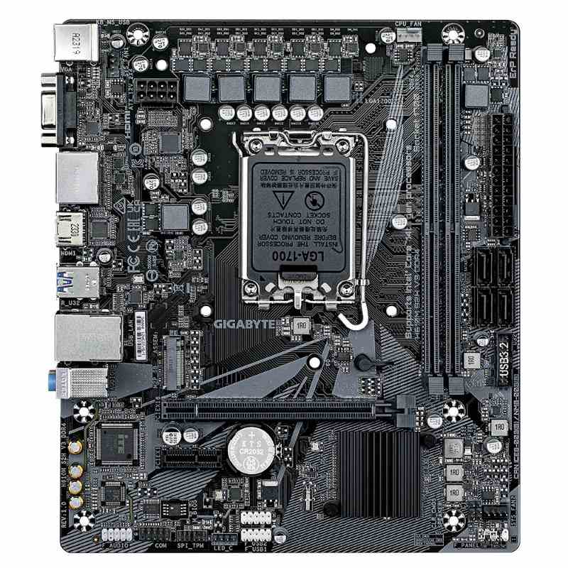 GIGABYTE MB Sc LGA1700 H610M S2H V3 DDR4,  Intel H610,  2xDDR4,  2xDP,  1xHDMI,  1xVGA,  mATX0 