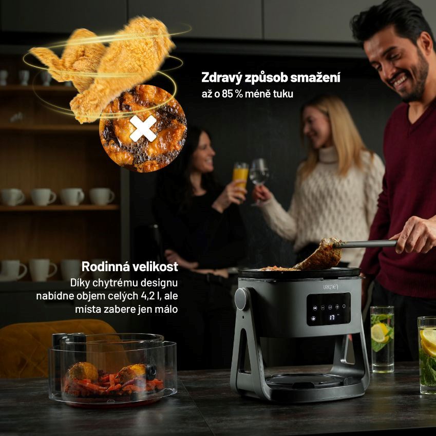 Lauben Glass&Grill Air Fryer 3in1 5500BG - horkovzdušná fritéza2 